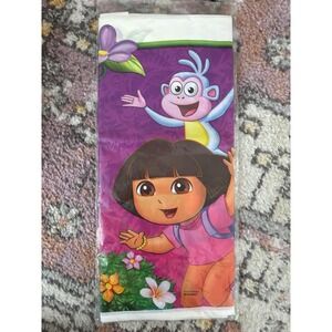 NEW Dora the Explorer Plastic Table Cover Flower 54x96 Party Supplies 2012 Boots